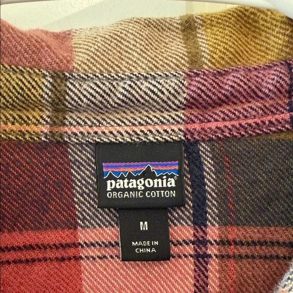 Patagonia Women's Plaid Button-Down Shirt - Red, Yellow, Black - Picture 2 of 6